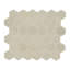 Carreau de mosaïque de plancher et de mur en porcelaine mate hexagonale 12 po x 12 po Sande-65370256