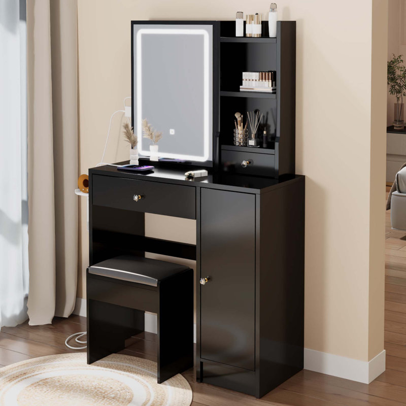 Coiffeuse Itasca, Noir