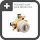 Align M-core 3-Series 1 - Handle Tub and Shower Trim Kit, Valve Required