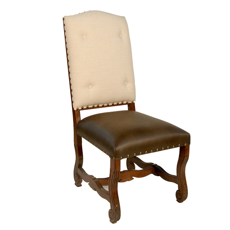 Chaise d'appoint Darrick, Brun, Brun/beige