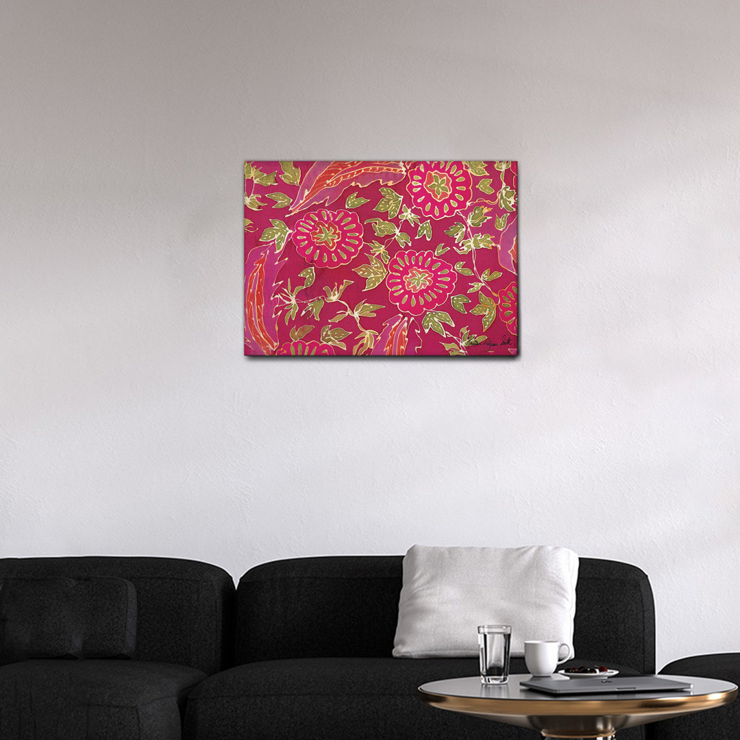 Wandbild Fantasia Rosa von Kristina Mekjian-Smith