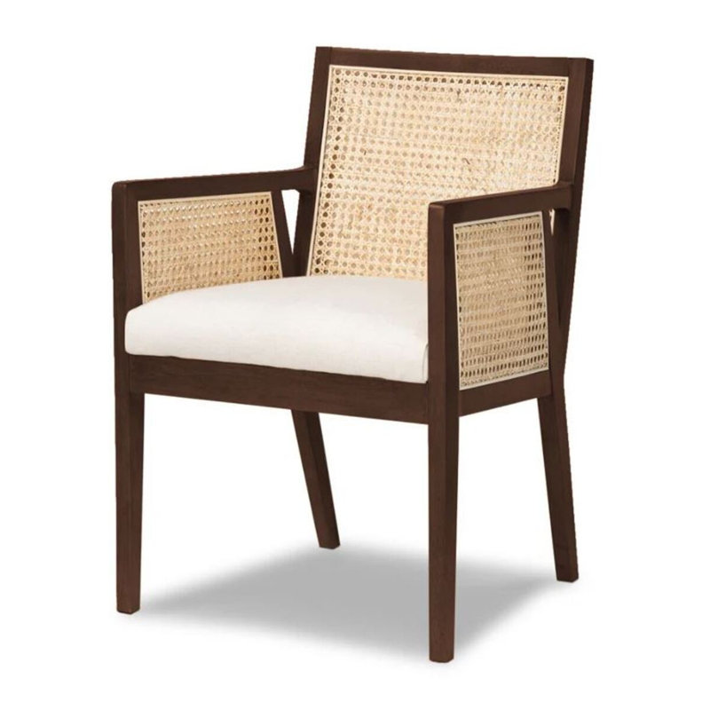 Chaise de salle à manger Toscana Cane, Noyer