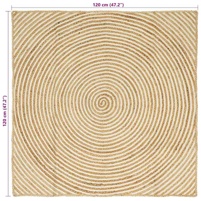 Solid Colour Standard Area Rug, Square 120cm