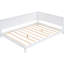 Lit de jour de taille moyenne Mid-Century moderne / en blanc - Fabrication en bois pour bureau à domicile avec attrait classique-940992441-940992440