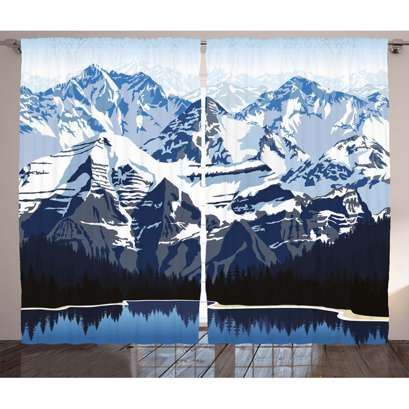 Semi Sheer Curtain Pair, 54" W x 90" L