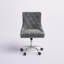Fauteuil de conférence en velours Troy-730007321-730007320