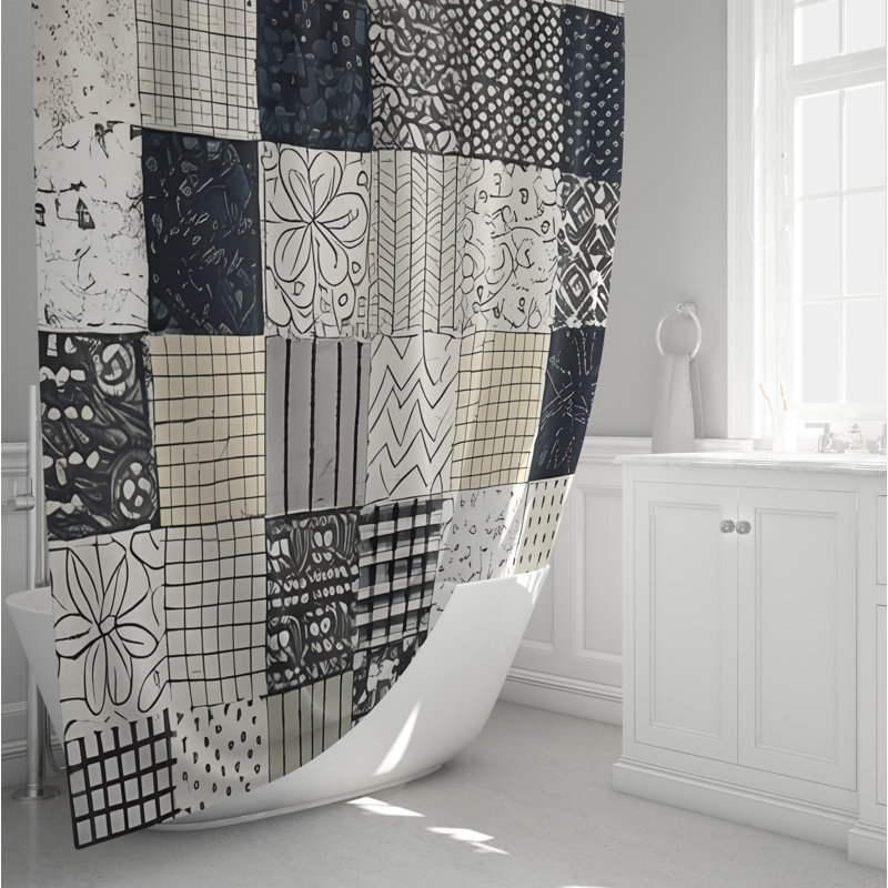 Rideau de douche Ariellah, H 72 po x l 70 po