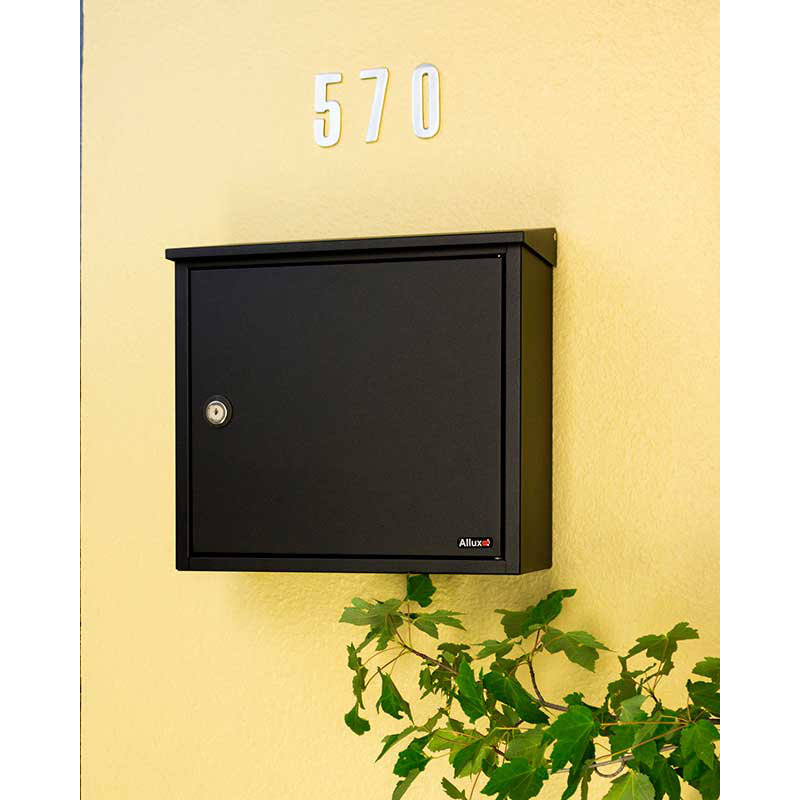 Boîte aux lettres murale verrouillable Allux, Noir