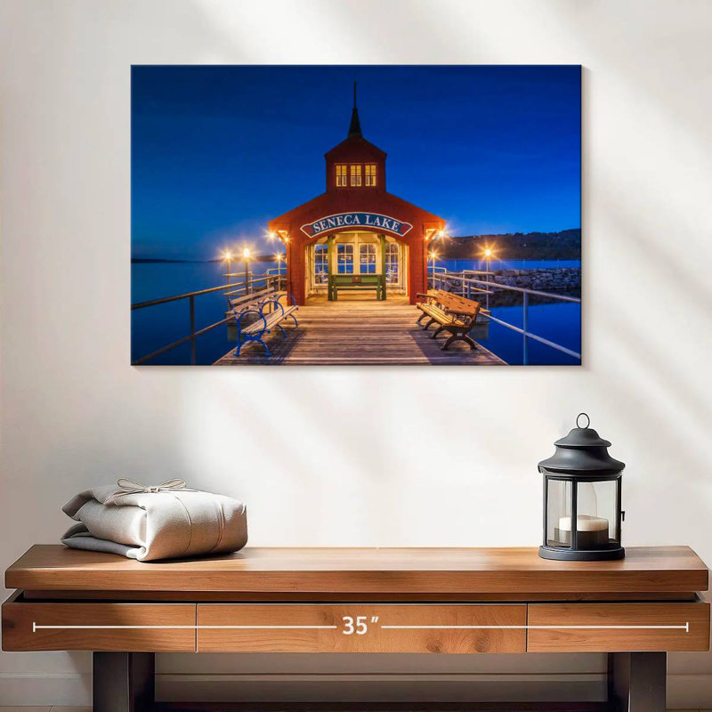 Seneca lake pier Aletra, H 8 po x l 12 po