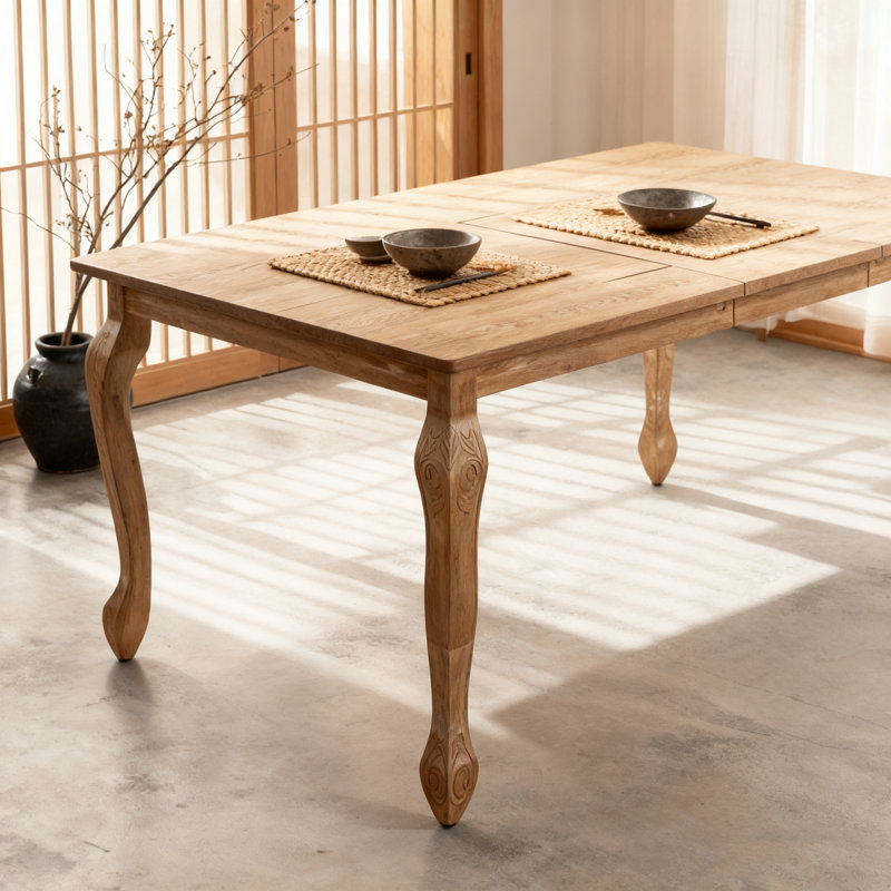 Extending Dining Table, Natural