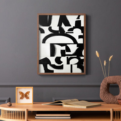 Prosperous Elements V11 Framed Print - Solid Wood