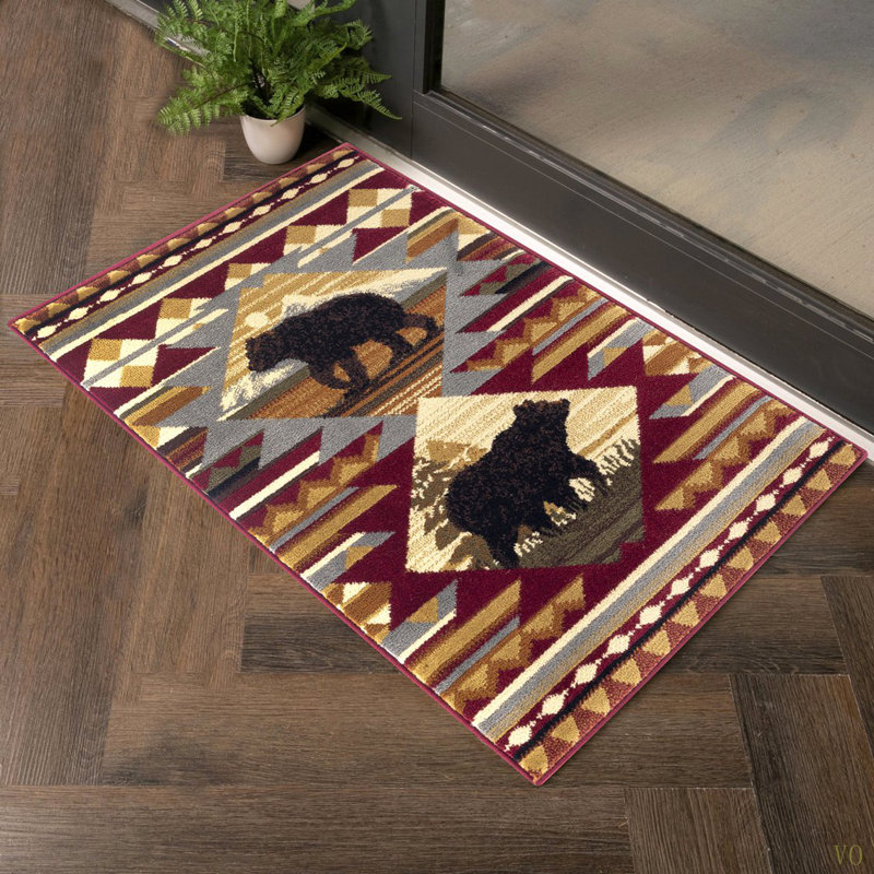 Nature's Nest7 Ft. 10 In. X 10 Ft. 3 In. Lodge Area Rug, Rectangle 7'10" x 10'3"