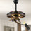 Ventilateur de plafond rétractable 42 po avec lumières Farmhouse