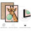 Art mural encadré Pop Art girafe-119347011-119347009