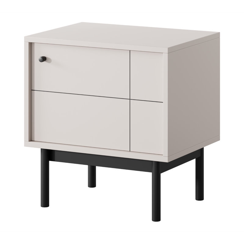 54cm W Manufactured Wood Bedside Table