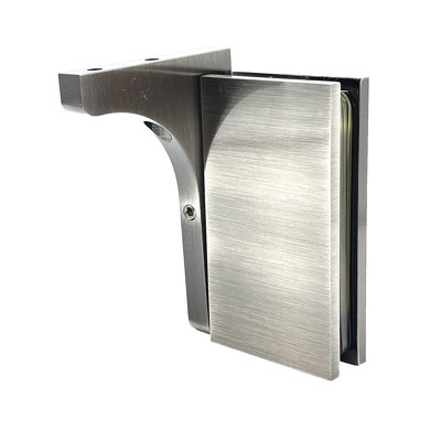  Charnière de porte de douche à fixation murale en verre avec support «L» réversible Prestige Series