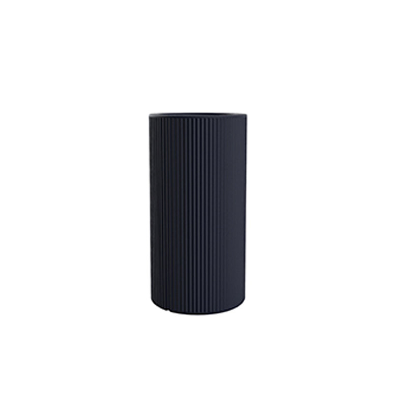 Gatsby Round Basic Planter by Ramón Esteve, 31.5" H x 15.75" W x 15.75" D, Notte Blue