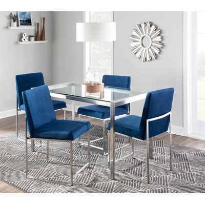 Ernestine 19.25'' H Upholstered Metal Side Chair