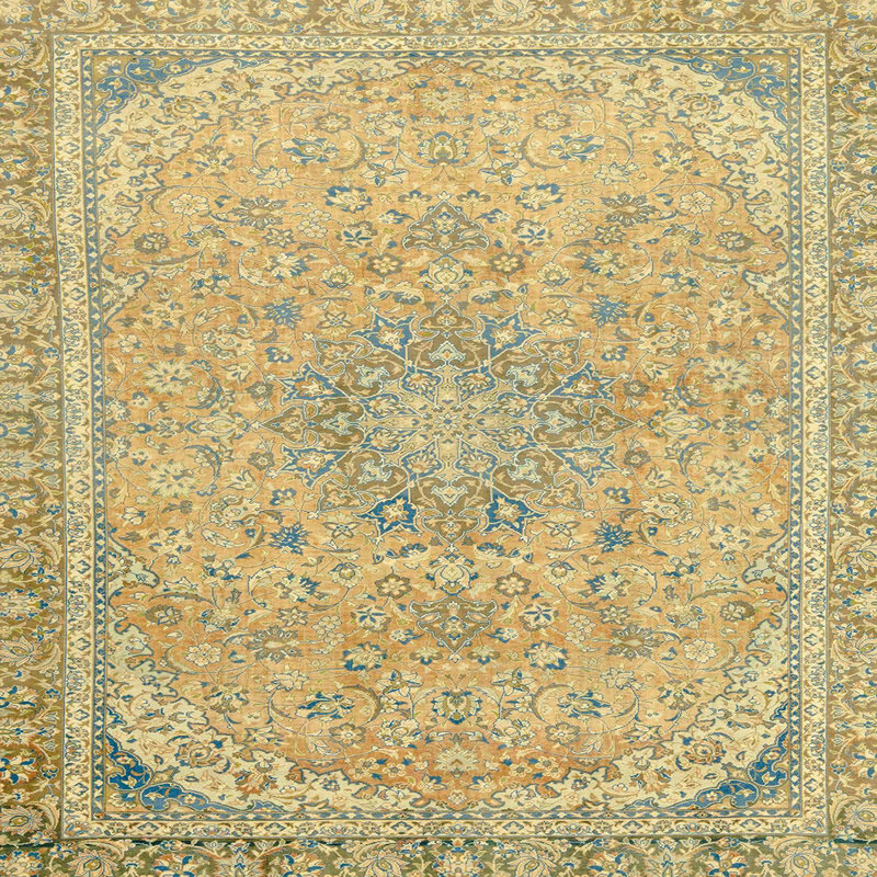 Tapis abstrait moderne 2809, Carré 8 pi