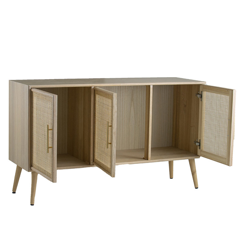 Jolene Unfinished TV Stand for TVs up to 50", Natural