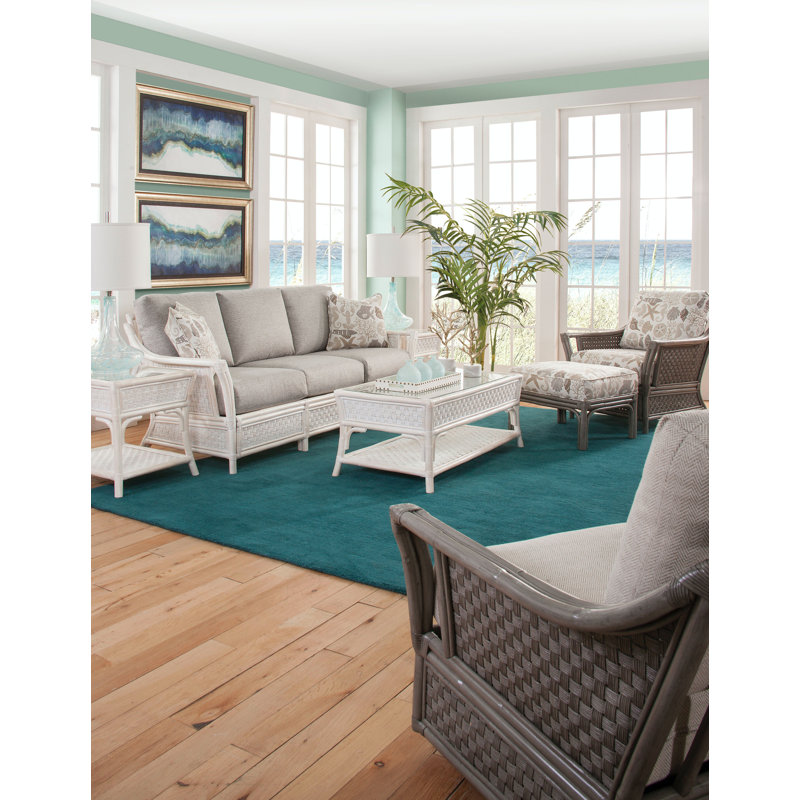 Boca Glass End Table, Frost White