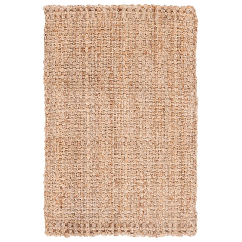 Aaroosh Natural Fiber Hand Woven Jute Pile Rug, Round 6'