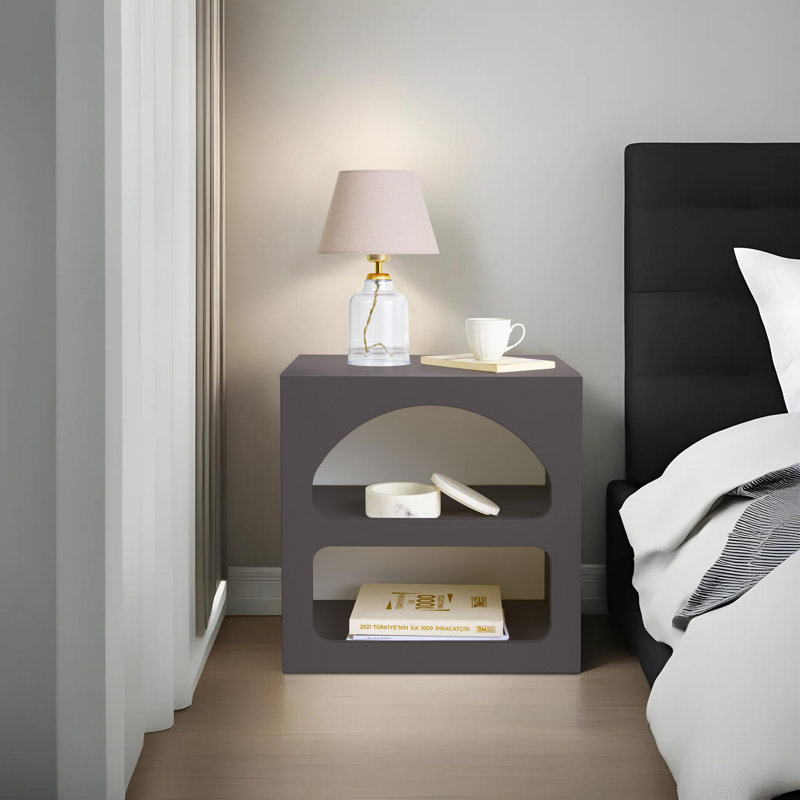 50 cm W Particle Board Bedside Table