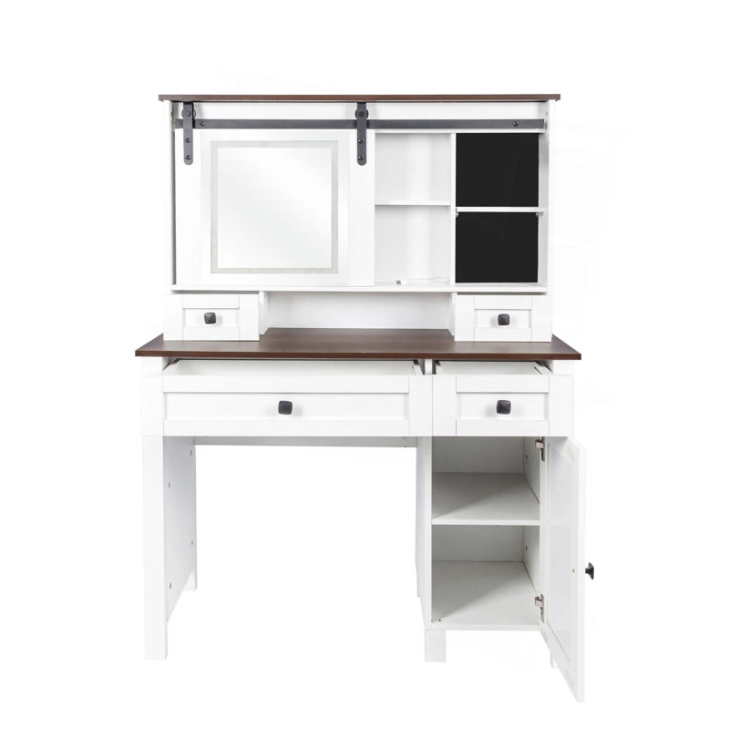 Meuble-lavabo avec miroir et lumières Farmhouse