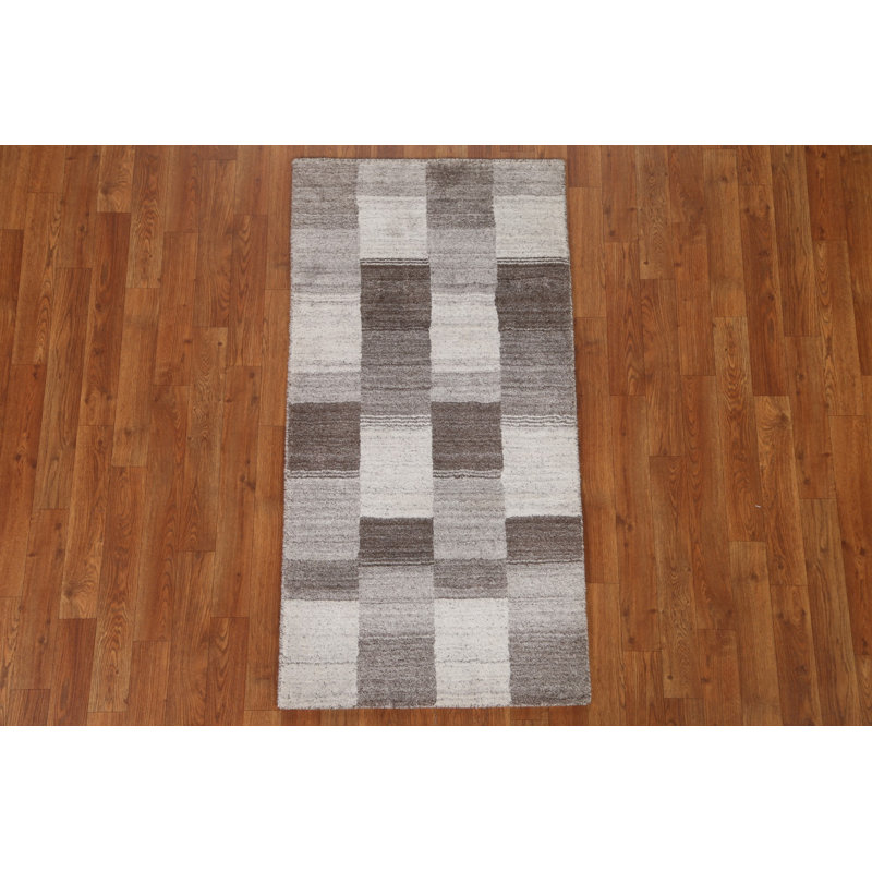 Tapis damier Gabbeh 2 x 5