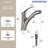 Single Hole Pull-Out Bathroom Faucet, 2-Function Sprayer Bathroom Sink Faucet with Drain Assembly-120089894