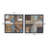 Rustic Abstract Wall Decor on Solid Wood