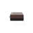 Solid Wood Wall-Mounted California Walnut Console Table, 2 Drawers, Brown