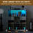43.3'' Wine Bar Cabinet With Power Outlet, Smart Led Wine Rack & Glass Holder, Multi-functional Liquor And Coffee Bar Cabinet With Waterproof Countertop, Drawers, And Solid Wood Legs For Home Dining Room
