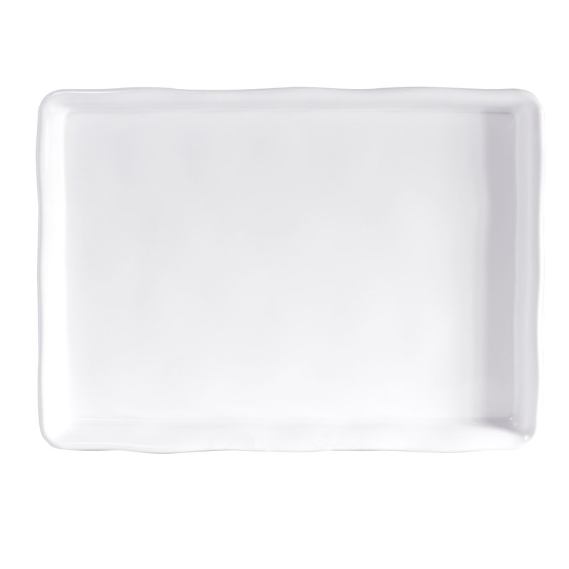 Plateau en mélamine biologique, Blanc, H 1,63 po x l 17,75 po x P 13 po