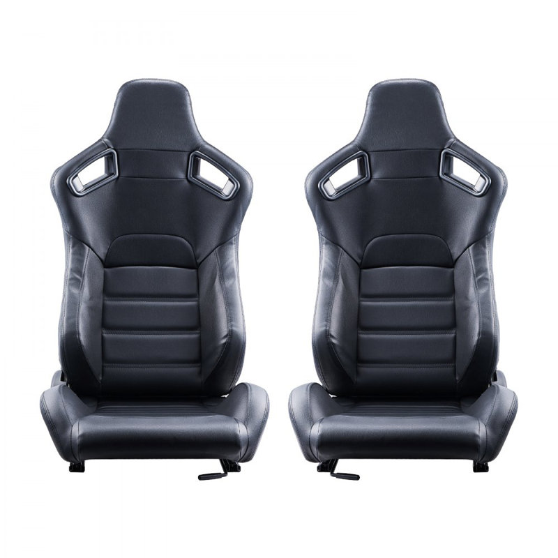 Fauteuil de course ajustable avec cuir PVC et glissière Q235B