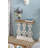 Distressed White Wooden Console Table with Ornate Scrollwork Design for Entryway and Living Room Decor