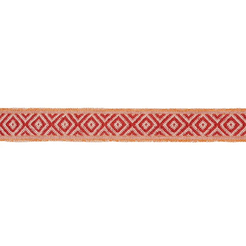 Larson Handwoven Tape, Red/Orange