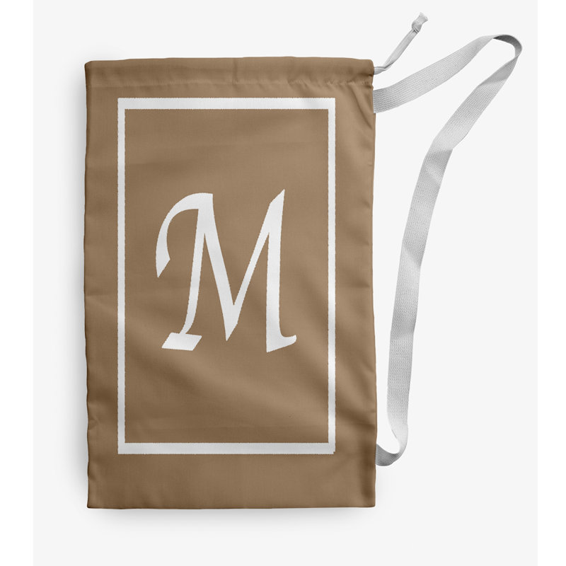 Sac à linge Monogram, Brun, Petit (H 29 po x l 18 po)