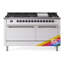 ILVE Nostalgie II 60 in Dual Fuel Range, 9 Burner, Griddle-243633806-243633814