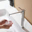 Robinet de lavabo de salle de bain à poignée simple Modern, hauteur 12,3 po avec aérateur amovible-128804063