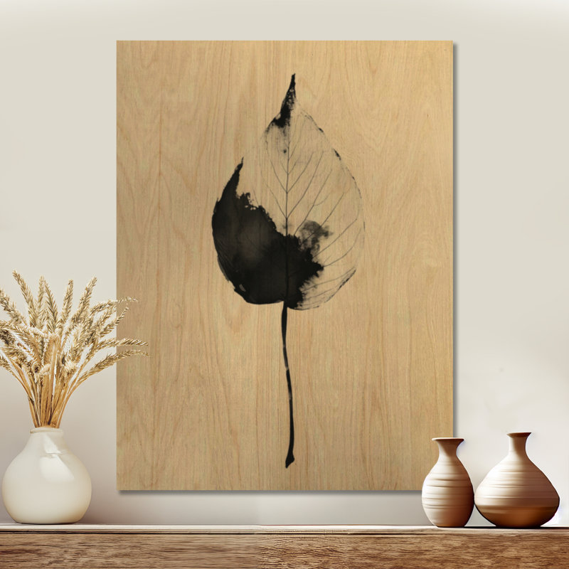 Koepke I - verdure, impression murale en bois, H 40 po x l 30 po, Rectangulaire