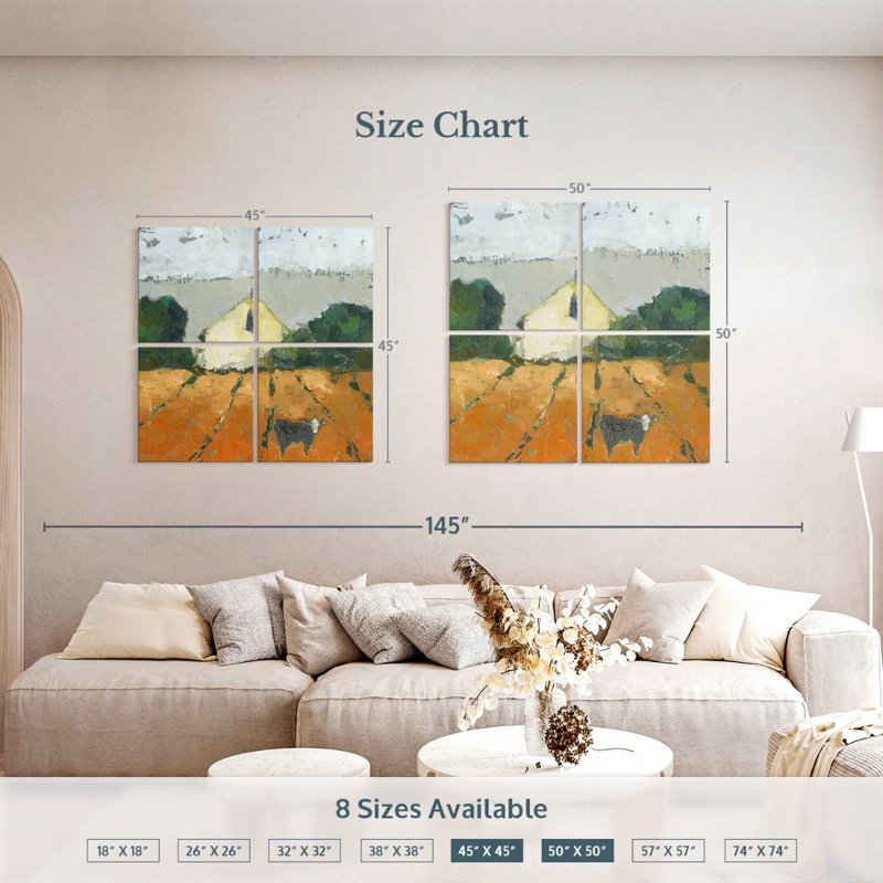 Lilie Lengers Barn, 50" H x 50" W
