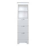 MagickWoods Elenis 14 W X 17 D X 49H Graphite Gray Linen Cabinet