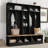 Yomaly Hall Tree with Bench and Shoe Storage-2105729817