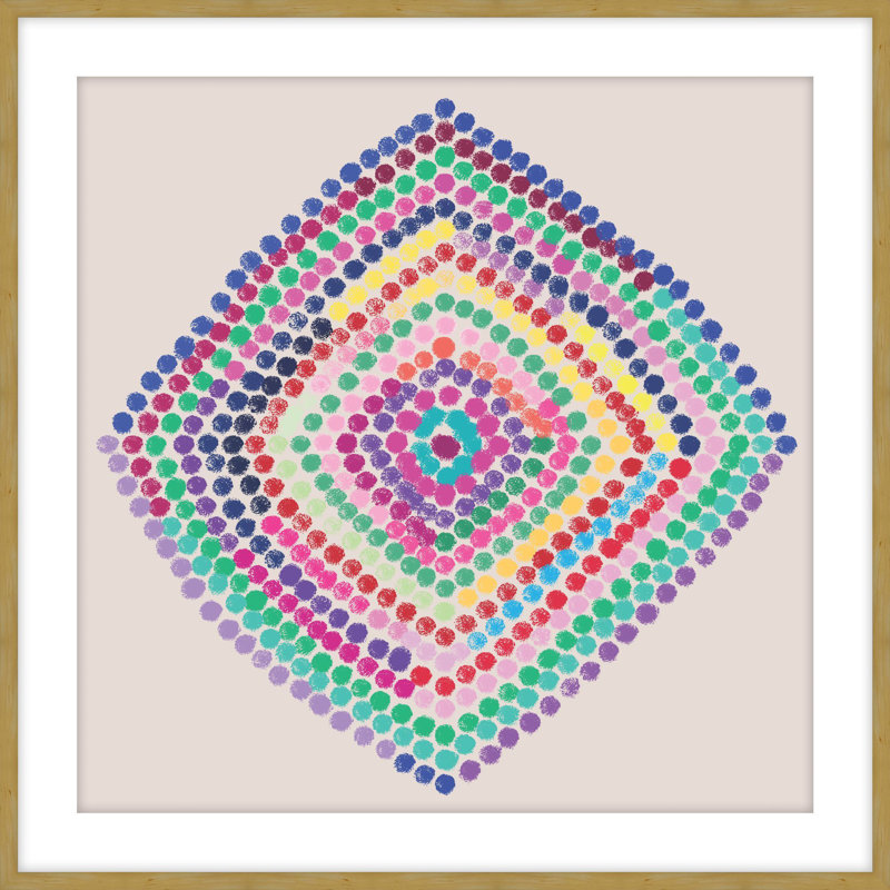 Multicolor Dot 1 Print, 24.48" H x 24.48" W
