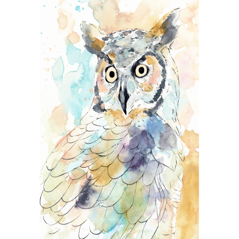 Hibou majestueux II, H 30 po x l 20 po