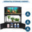 Support d'aquarium à cadre en métal 40 gallons avec armoire de rangement, aquarium avec support pour accessoires