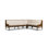 Priscilla Dining Banquette L Shape 98"-Right-Crypton Wayfarer Snow