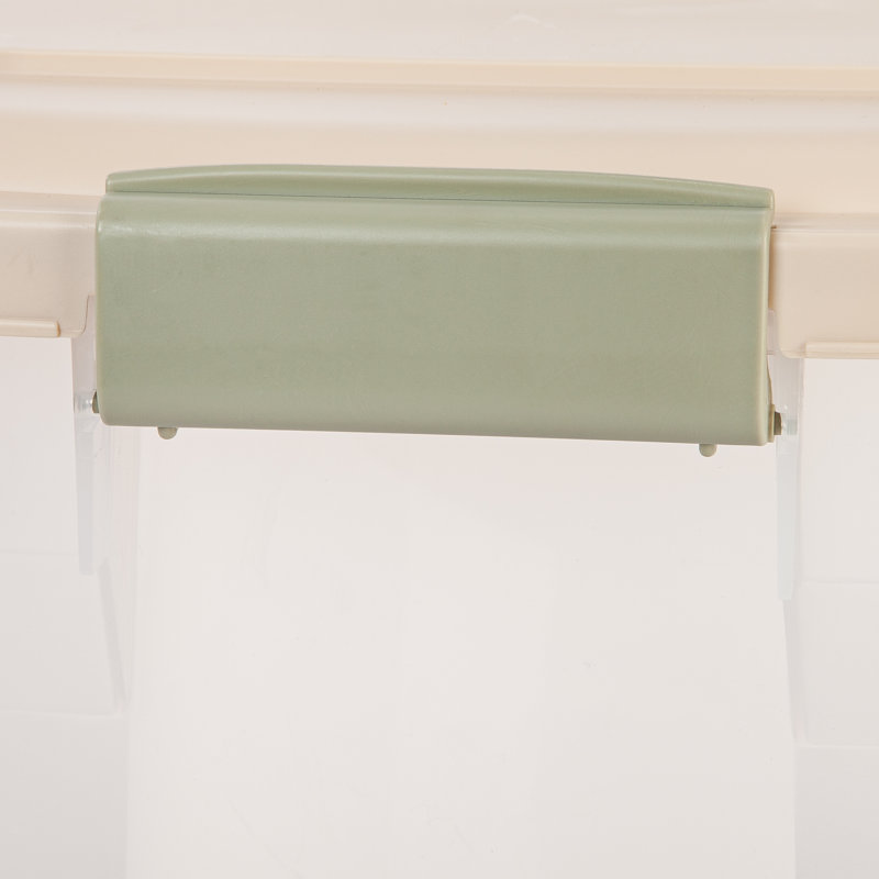 White Airtight Plastic Pet Food Storage Container with Wheels