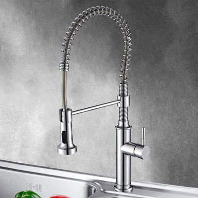 Pull Down Touchless Single Handle Kitchen Faucet -  HHK HOME, HHK80400CH